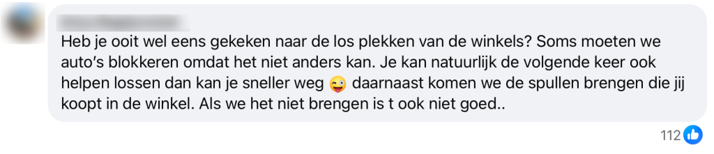 aldi klant klacht vrachtwagen