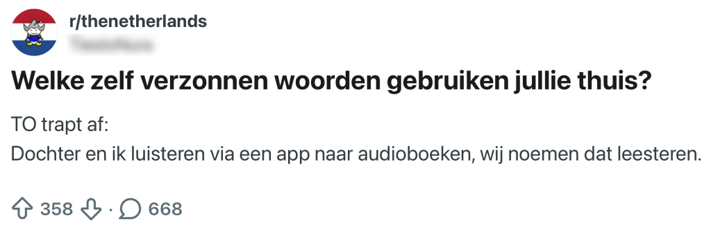 zelfverzonnen woorden