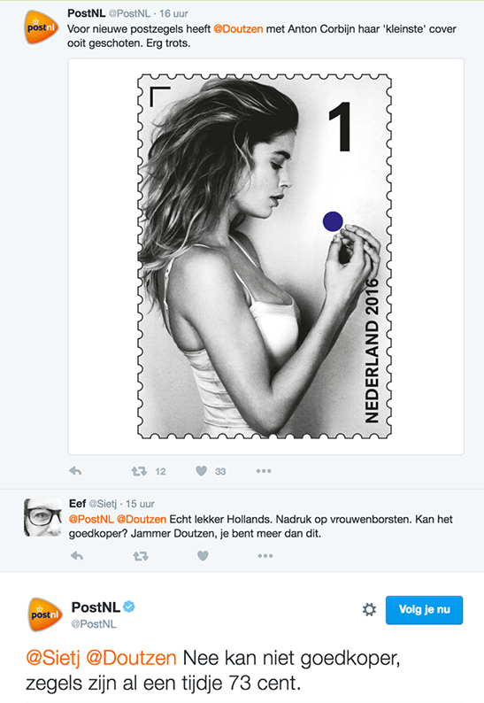 reactie_postnl_doutzen_postzegel