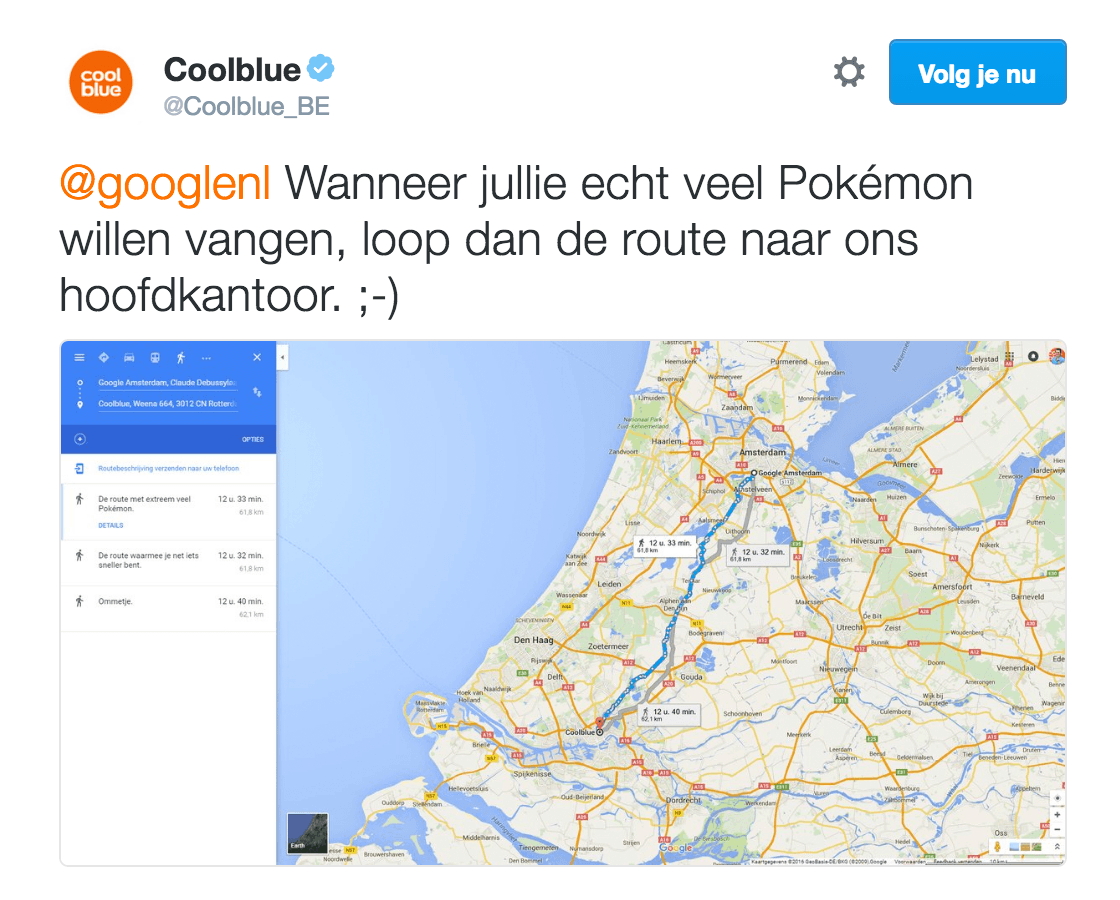 google-en-coolblue-inhaker-pokemon-go