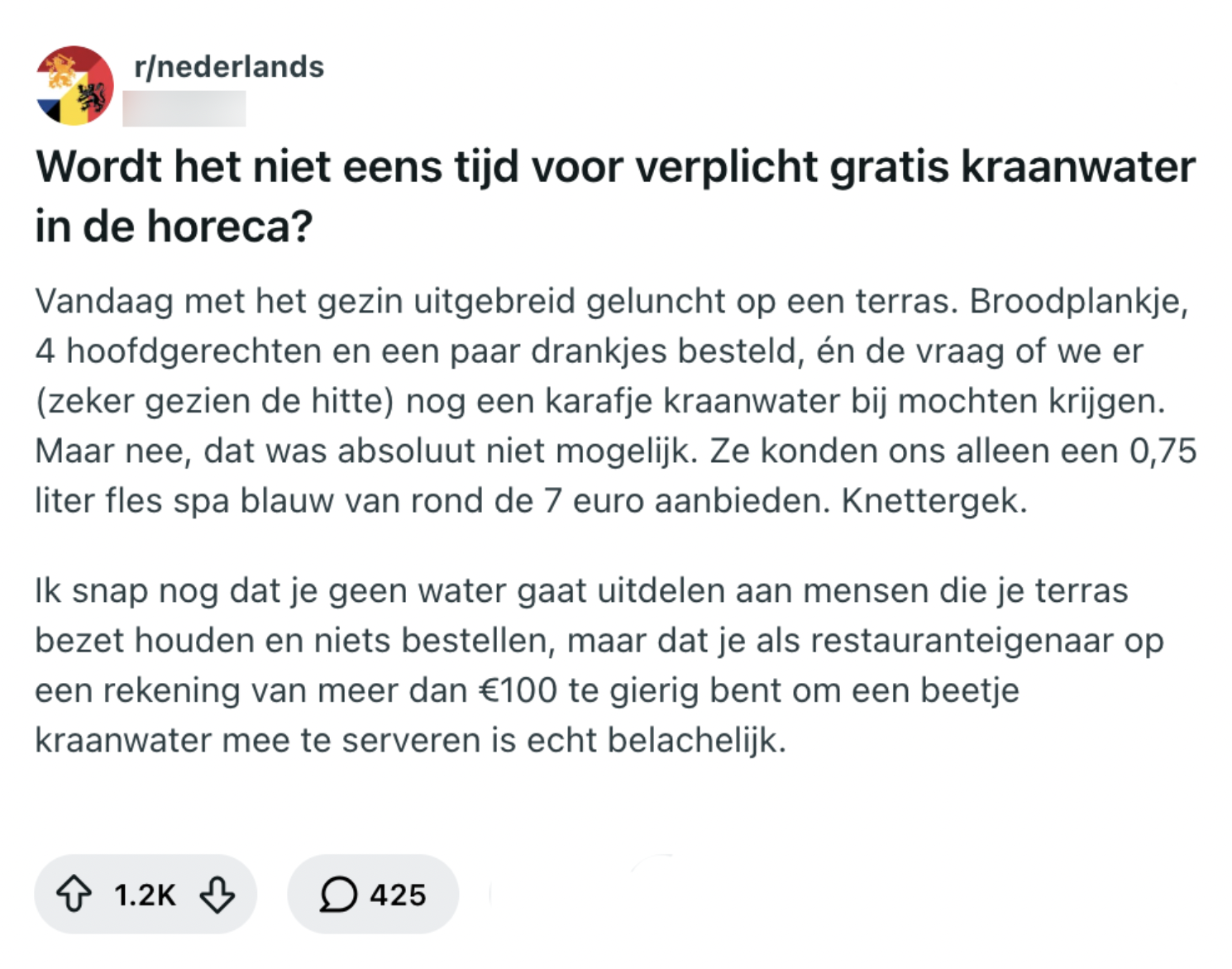 water