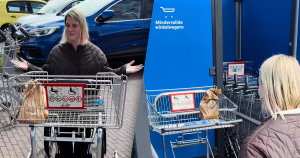 lidl winkelwagen foto