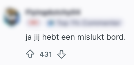 mislukt bord