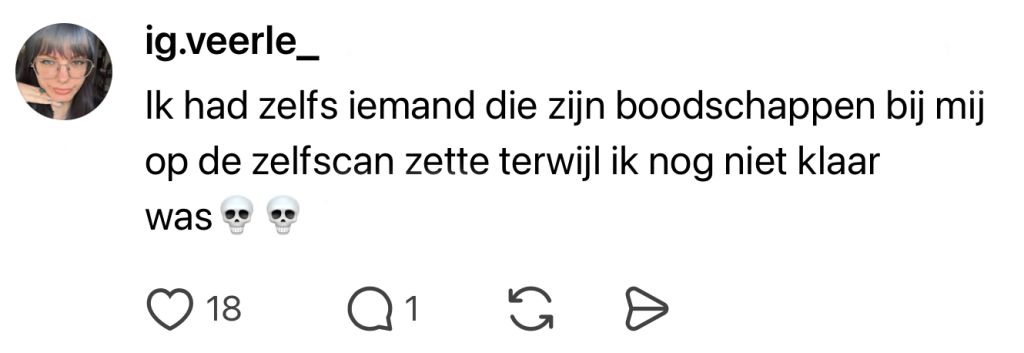 boodschappen kassa beurtbalkje