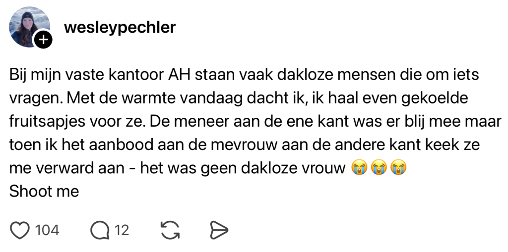 albert heijn daklozen