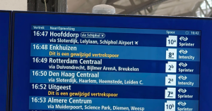 informatiebord zonder