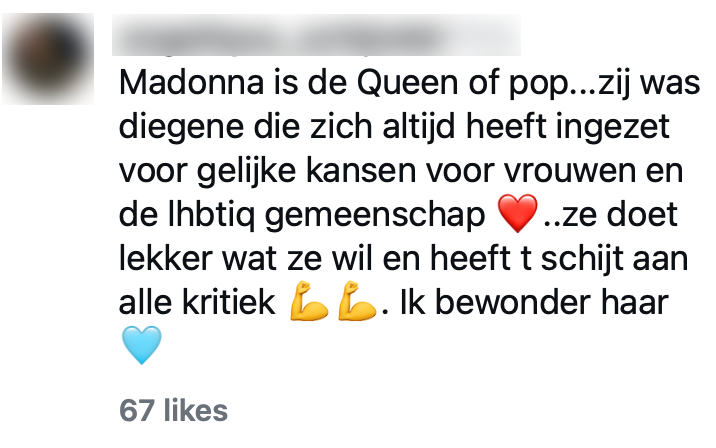madonna vrouwen uiterlijk