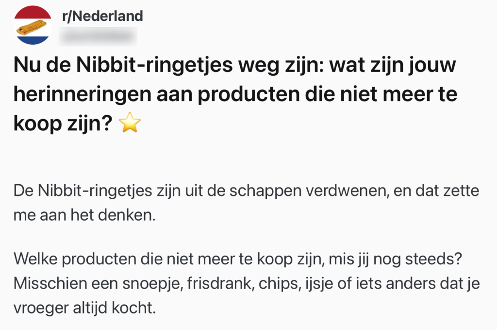 nostalgische producten supermarkt