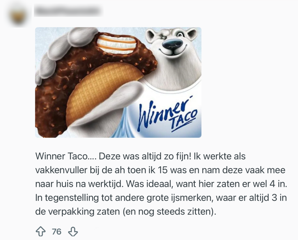 nostalgische producten supermarkt