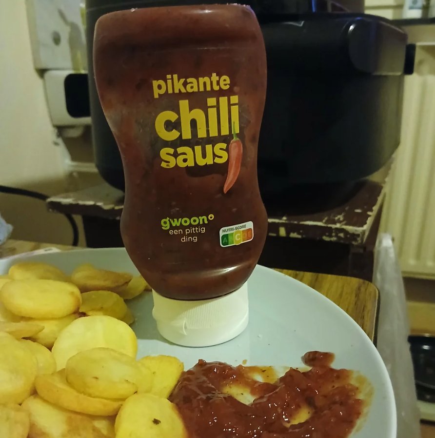 g'woon saus pittig