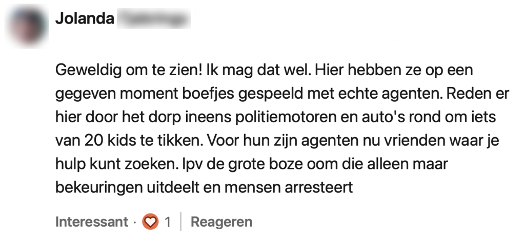 politieagent politie buurt