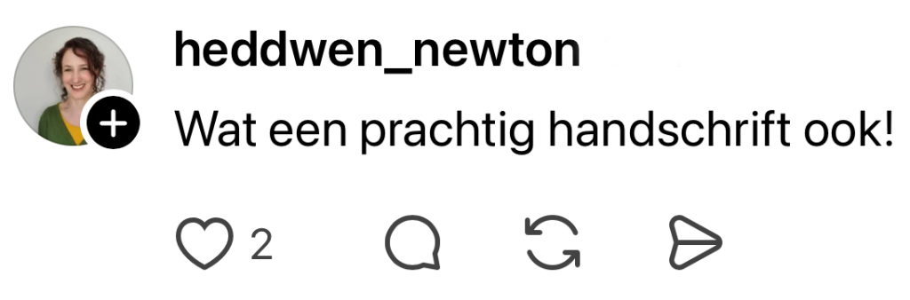 postnl bezorger kaartje