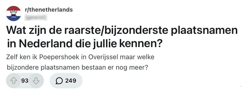 Plaatsnamen