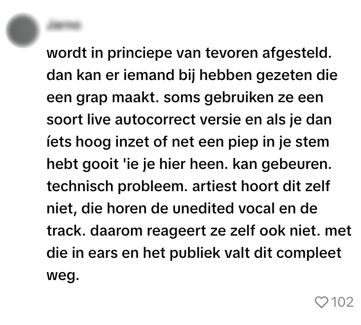 afgesteld
