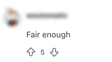 fair enough