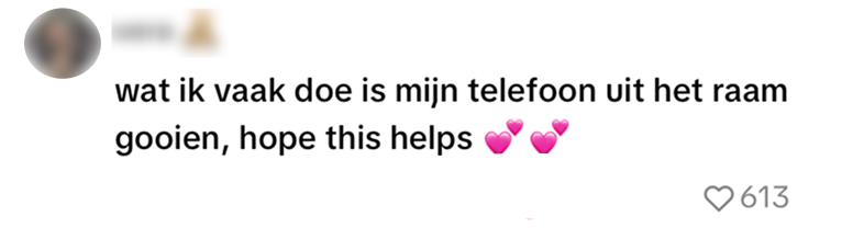 telefoon uit raam