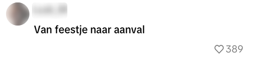 feestje naar aanval