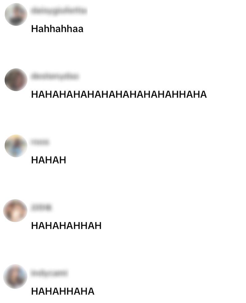 lachen om surprise