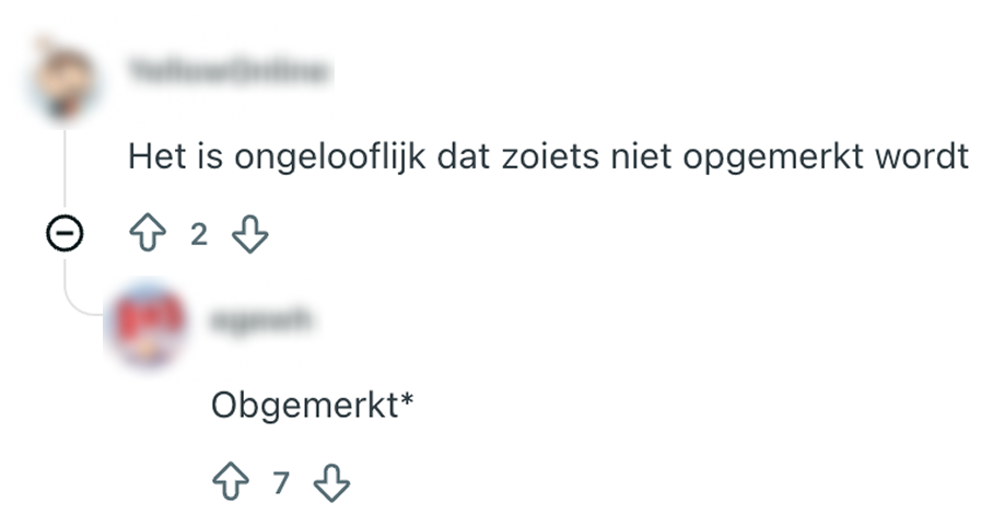 opgemerkt