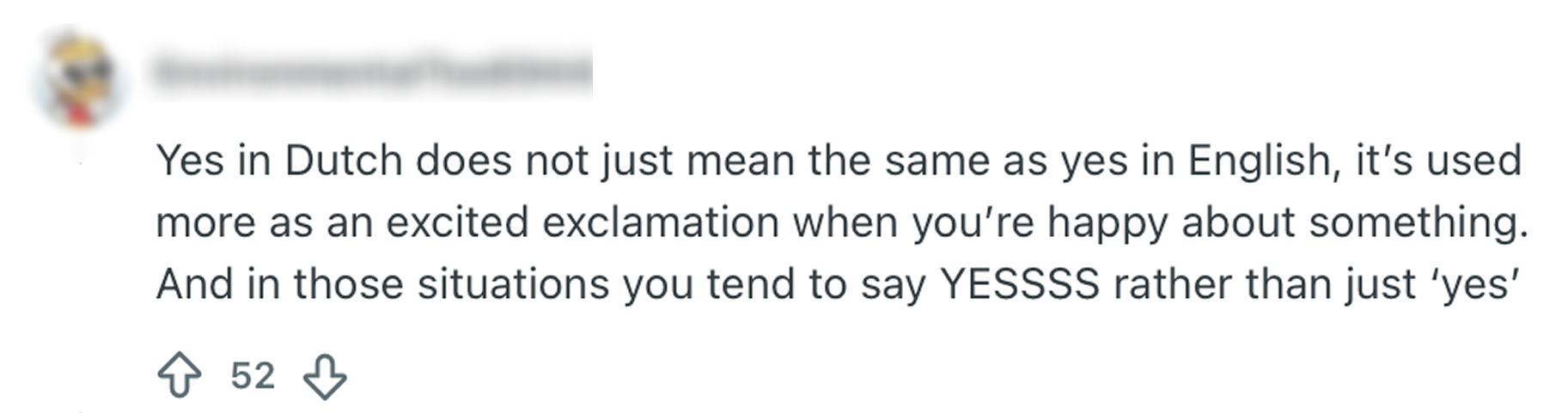 yes in Dutch