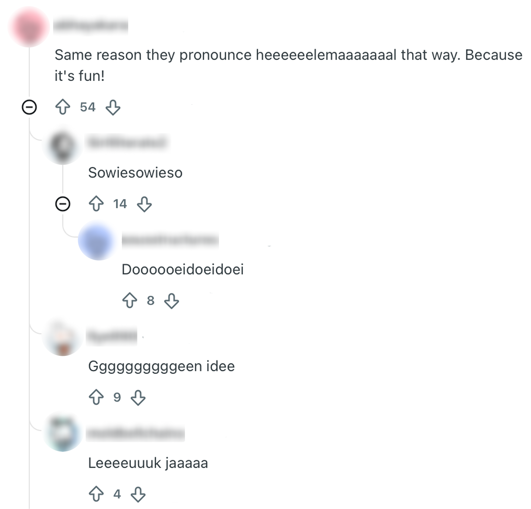 andere lange woorden Nederlands niet Engels