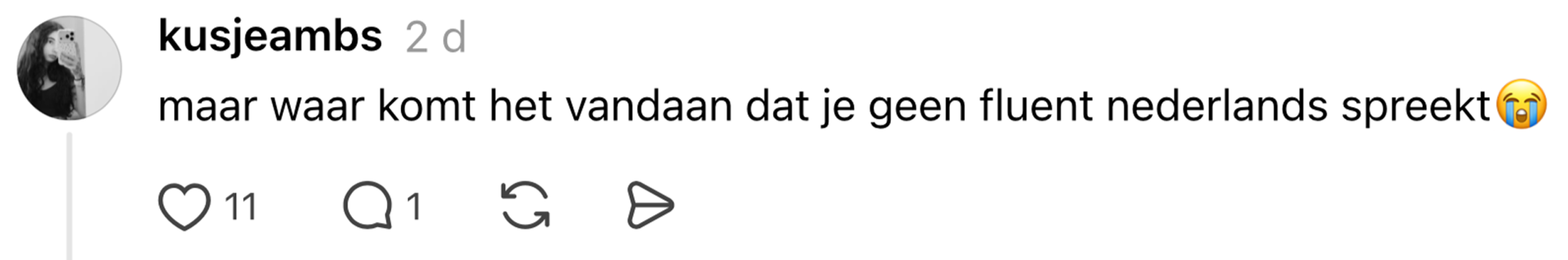 niet vloeiend